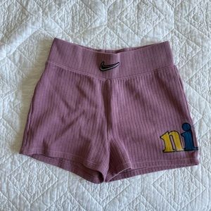 High Rise Ribbed Shorts